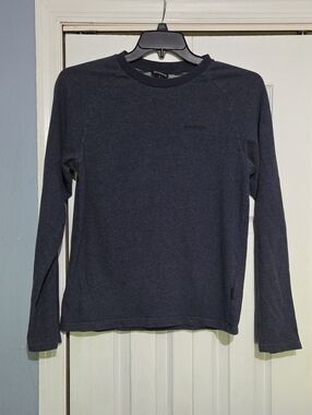 Patagonia Long Sleeve Crewneck Tee Organic Cotton Blend